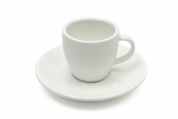 Šálek s podšálkem espresso White Basic, okrouhlý