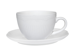 šálek s podšálkem White Basic